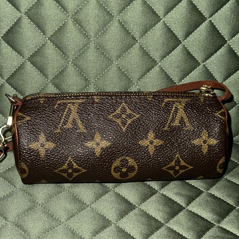 Louis Vuitton mini papillon Monogram Brown Wristlet micro pochette purse - Picture 5 of 11